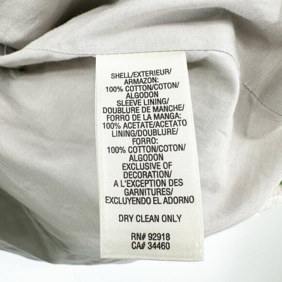 Juicy Couture Vintage Y2K Embroidered Pea Coat in Gray Green White Size Small - Picture 11 of 13